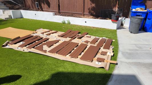 Parts drying in the sun