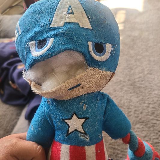 10 Inch Plush Stuffed Captain America Doll, From Avengers, Good Condition -   Canada