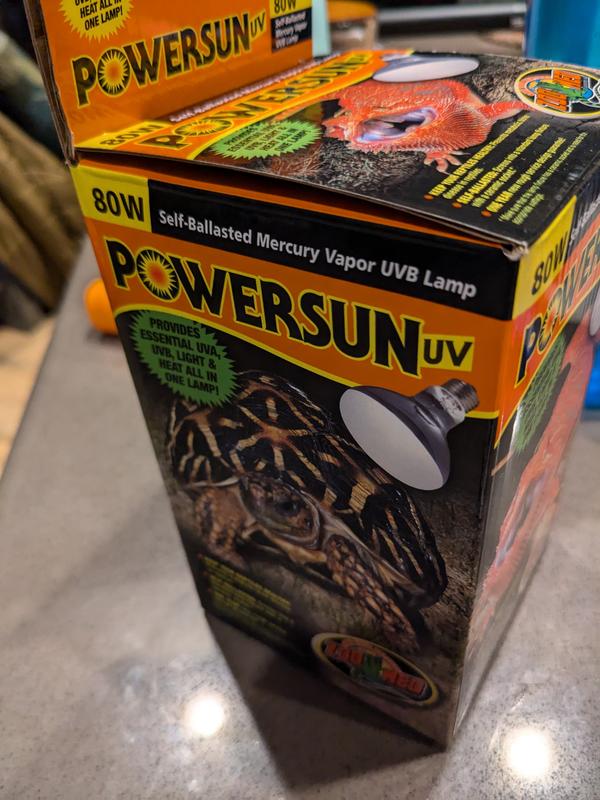 ZOO MED PowerSun UV Self-Ballasted Mercury Vapor UVB Reptile