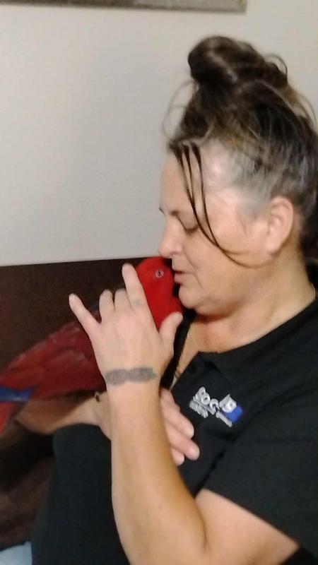 First time I actually held, cuddled her.