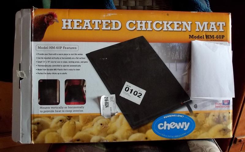 Heated shop chicken mat