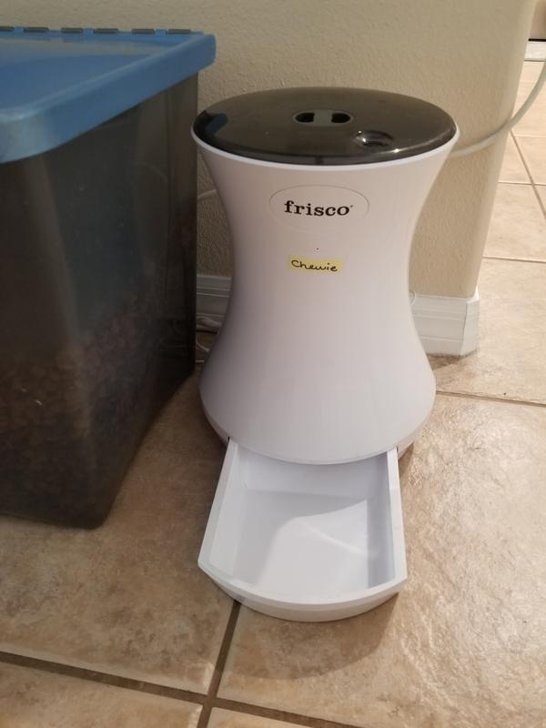 FRISCO Automatic Cat & Dog Feeder, White, 13.5 Cup - Chewy.com