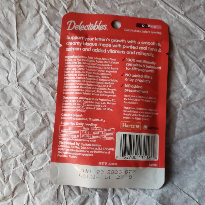 Back of package of ingredients