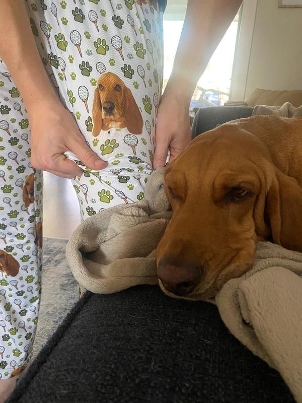Even my hound was impressed with the pj's!