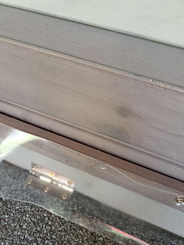 Large gaps in the "water proof cover"