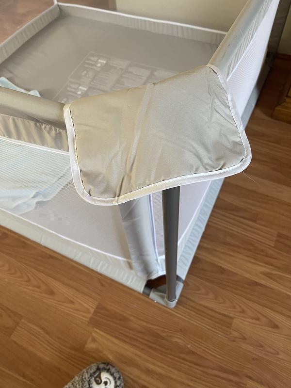 Actual playpen fabric is too small that the corner won’t cover the corners