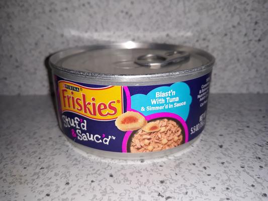 FRISKIES Stuf d Sauc d Blast n Tuna Simmer d Sauce Wet Cat