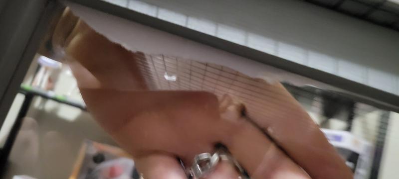 Plastic that can't be removed