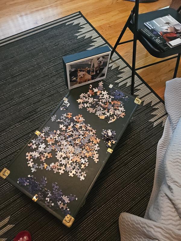 High quality puzzle that is as pretty inside the box as it is assembled as your favorite pet photo.