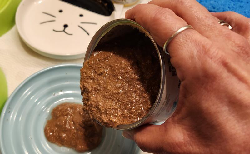 This is supposed to be salmon pate! It poured out like stinky rotten soup.