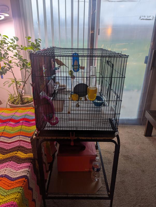 Side view of top of base for cage to sit. Customer Made.