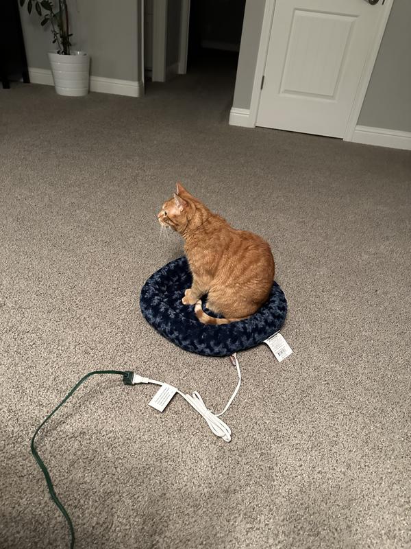 K&H PET PRODUCTS ThermoKitty Fashion Splash Indoor Heated Cat Bed