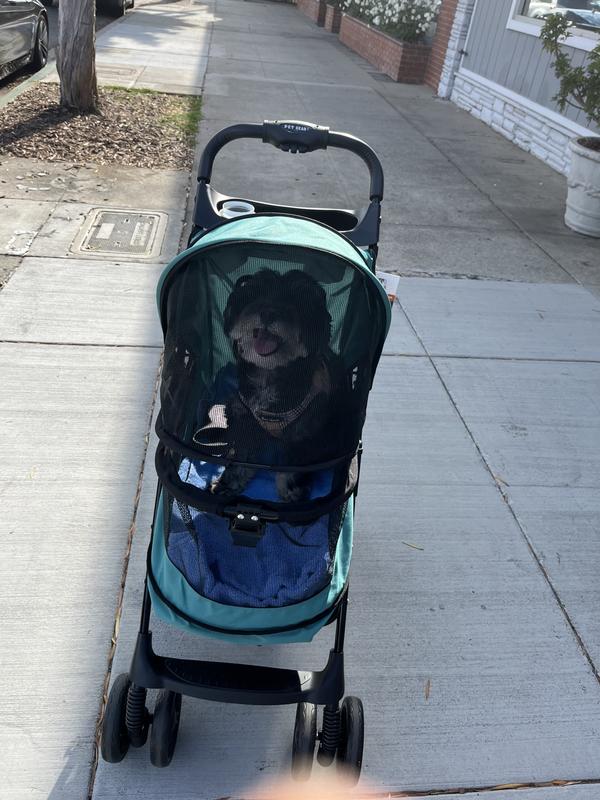 PET GEAR Happy trails NoZip Pet Stroller, Pink Diamond