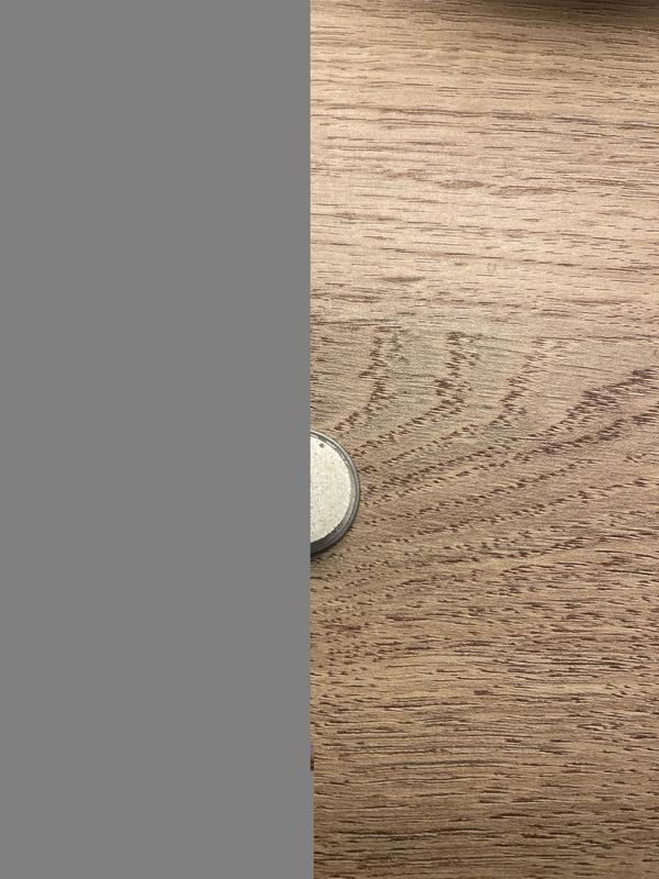 just about the same size as a quarter