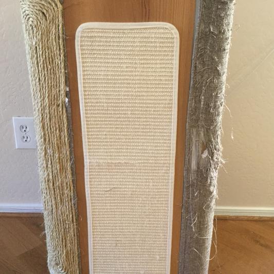 The more damaged side after sisal repair