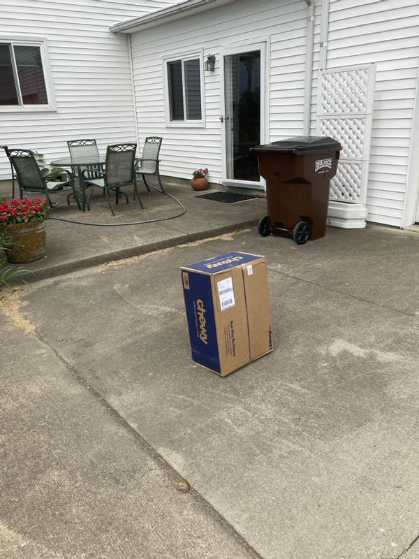 Middle of the driveway instead of the near the door