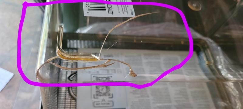 Cracked with an open hole