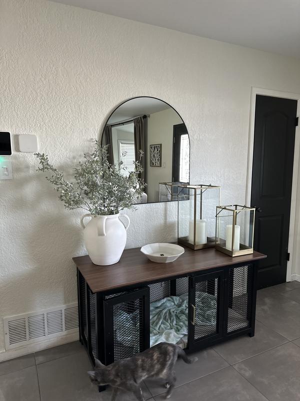 FRISCO "Venice" Dog Crate Credenza & Mat Kit, 53 x 24.3 x 27.2 inches