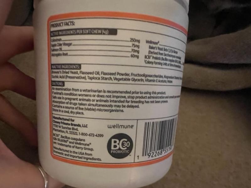 VIBEFUL Allergy & Immune Support Salmon Flavored Soft Chews Allergy & Immune Supplement for Dogs