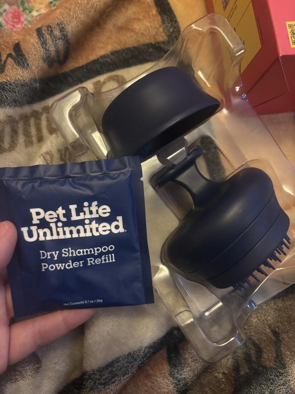 Refill pack next to application brush.