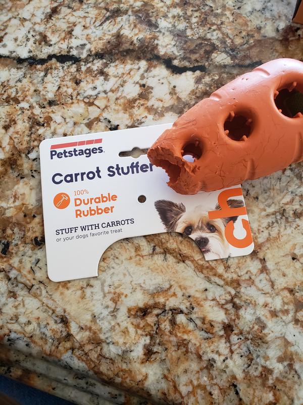 Petstages Carrot Stuffer Treat Dispenser Dog Toy