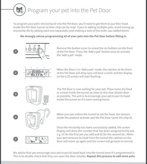 How to program pet