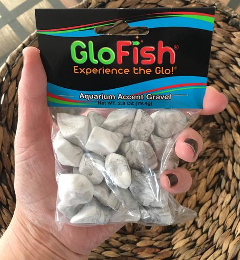 GLOFISH Accent Gravel for Aquariums, Multicolored, 2.8-oz bag 