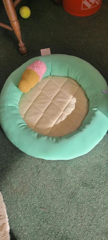 Bed with ice cream cone "pillow"