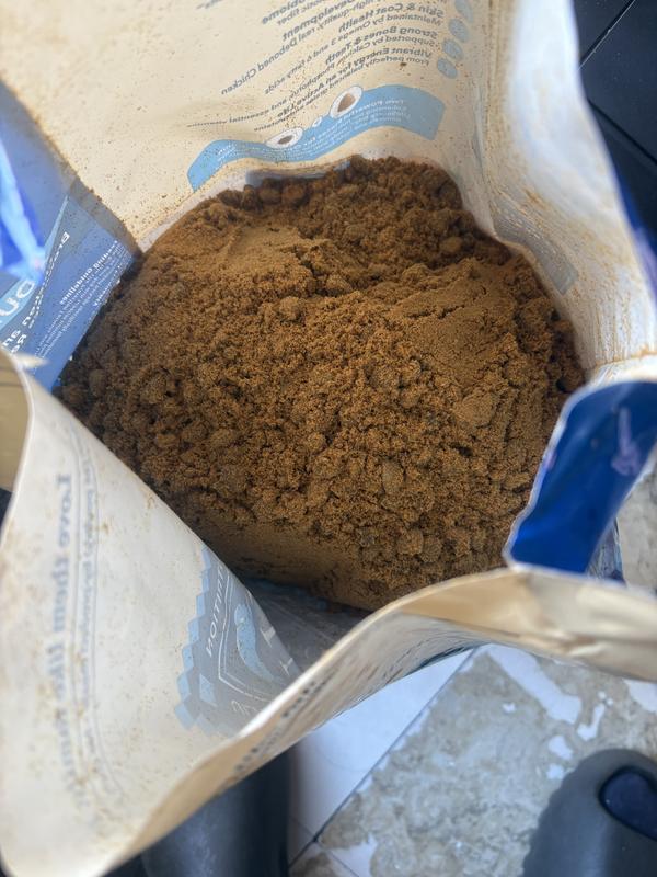 Grounded dog food