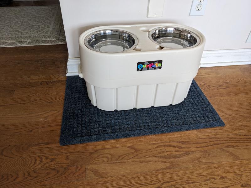 OurPets Store-N-Feed Adjustable Raised Dog Bowl, Dog Feeder & Dog