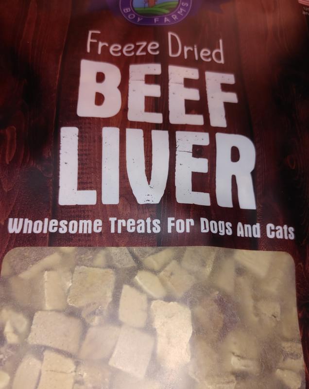 Freeze Dried Beef Liver Dog and Cat Treats.