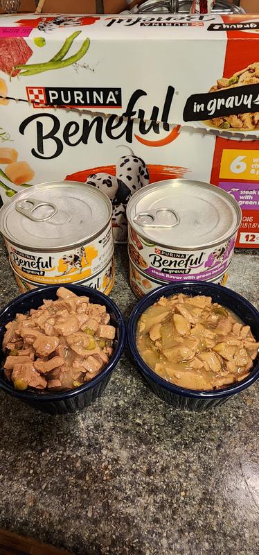 both are very meaty with gravy and veggies