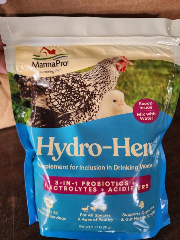MANNA PRO Hydro Hen Supplement for Poultry, 8-oz bag - Chewy.com