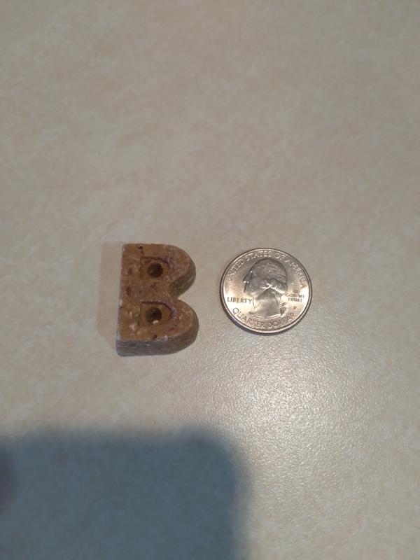 a little bigger than a quarter