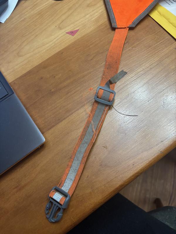 this is a few months of use. elastic, fabric, and reflective tape all - deteriorated quickly