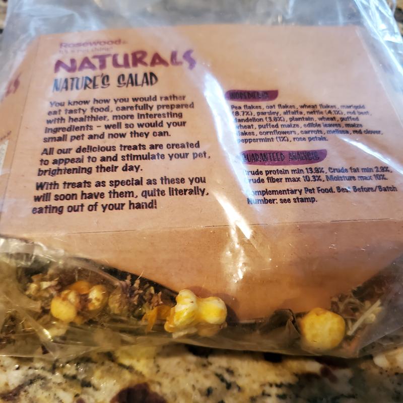 NATURALS BY ROSEWOOD Nature's Salad Small Pet Treats, 7oz bag