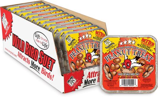 C&S Peanut Treat Suet Wild Bird Food