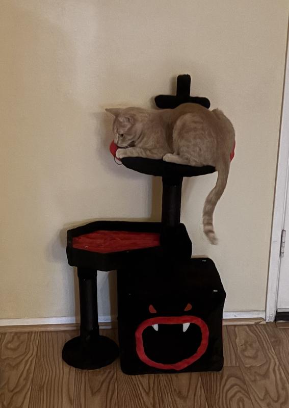 Fun small goth cat tree