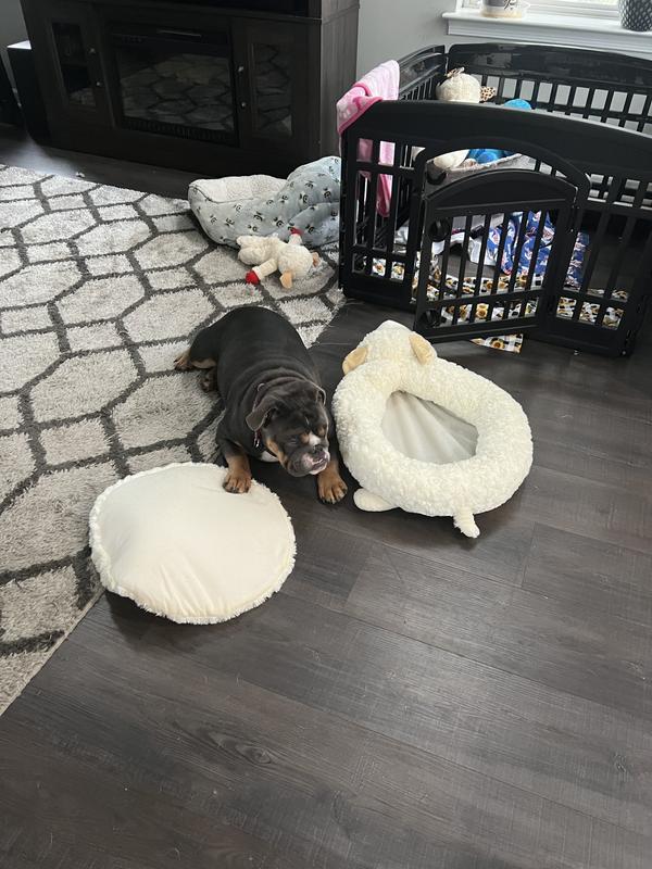 Out of Stock MULTIPET Lamb Chop Bolster Cat & Dog Bed with Removable