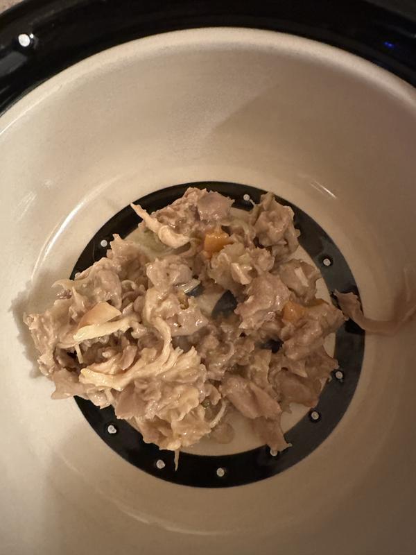 You can see the chicken and veg!