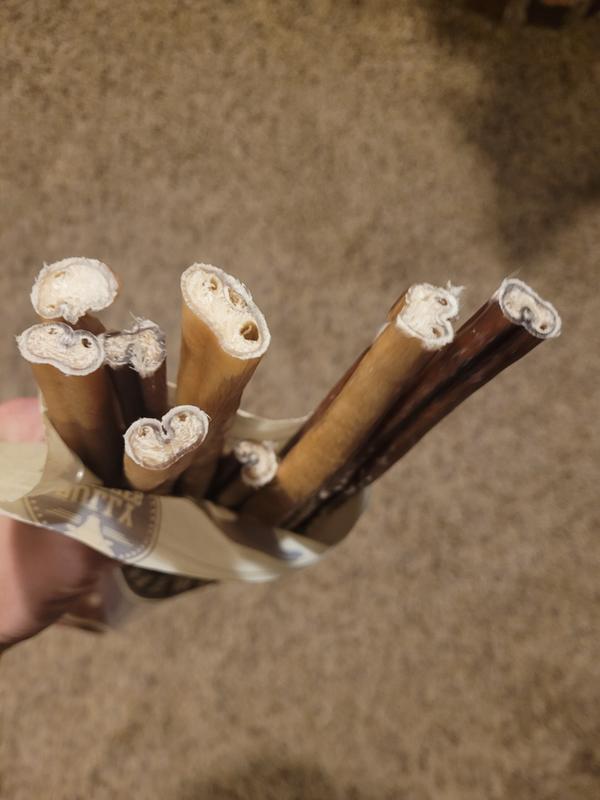 Shows the various sizes between individual sticks.