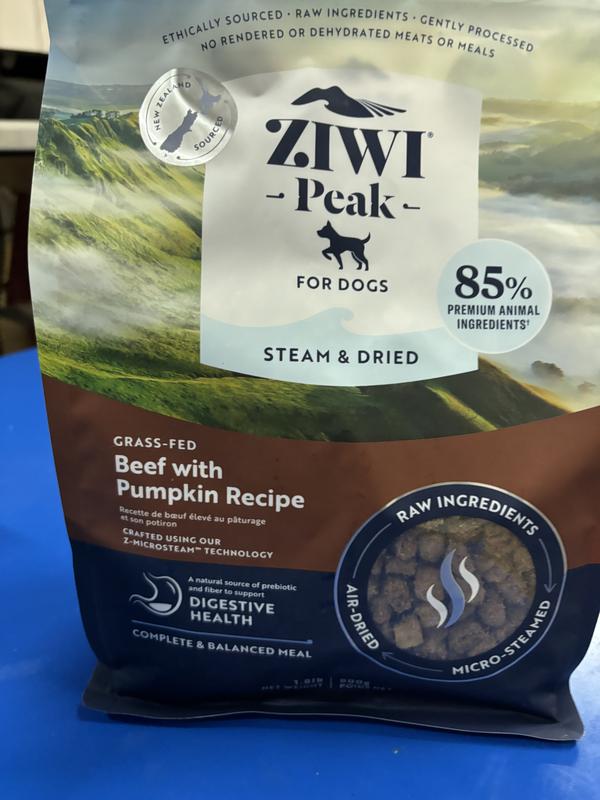 ZIWI Peak Beef with Pumpkin Recipe Steam & Dried Dog Food, 28.8-oz