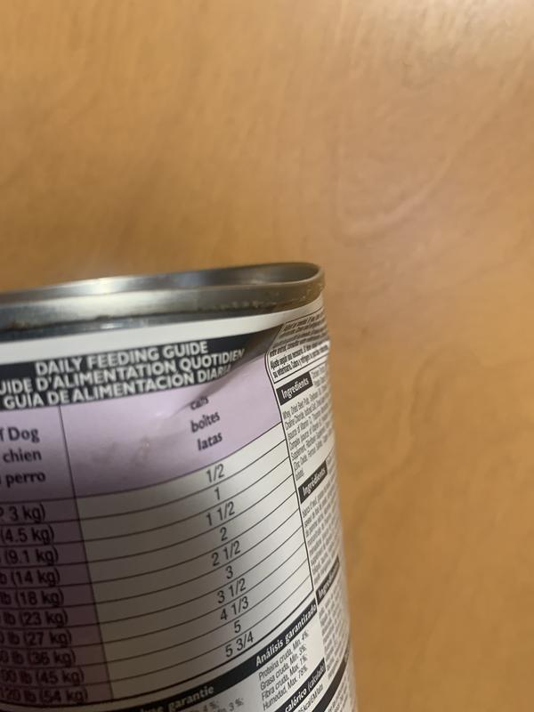 Dented cans, unsealed.