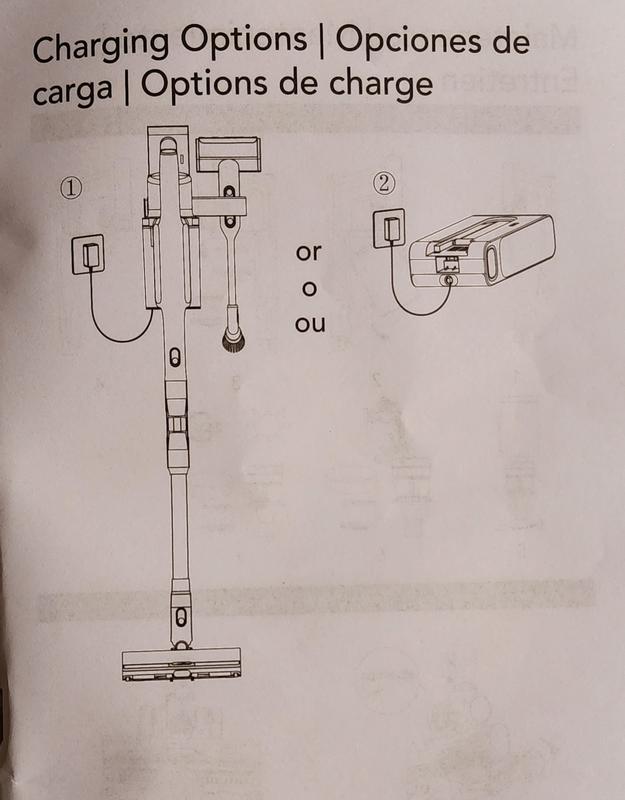 It comes with a wall hanging or you can lean it against the wall and charge the battery anywhere.