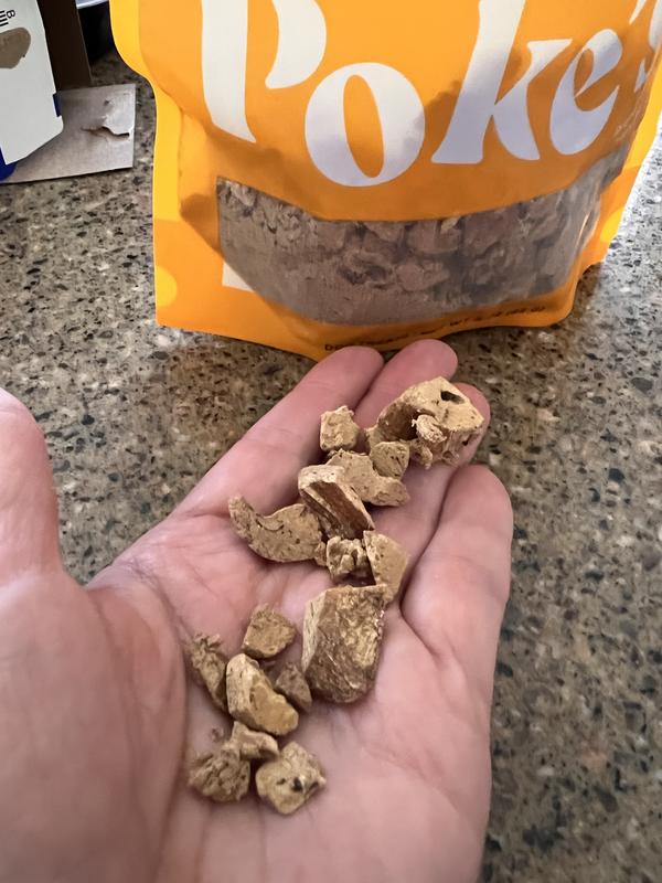 There are a lot of little crumble pieces.