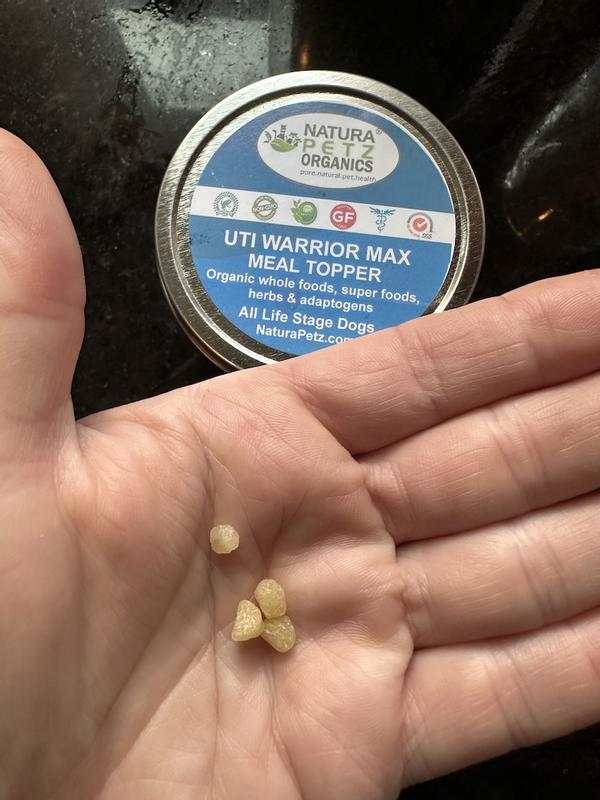 Dissolved and passed urinary stones after 1.5 tins