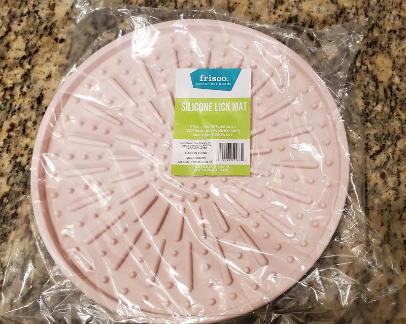 FRISCO Silicone Dog & Cat Lick Mat with Suction Cups, Pink