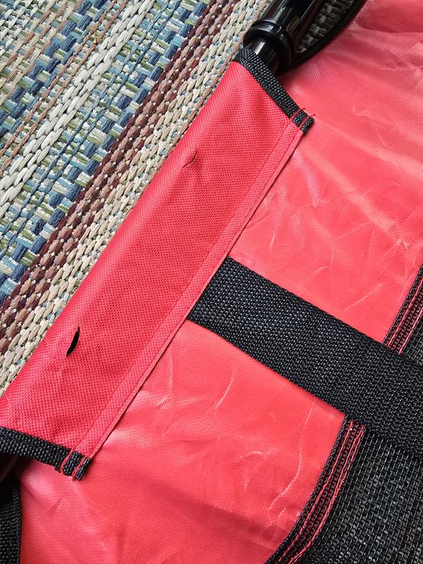 Tears in the super thin fabric