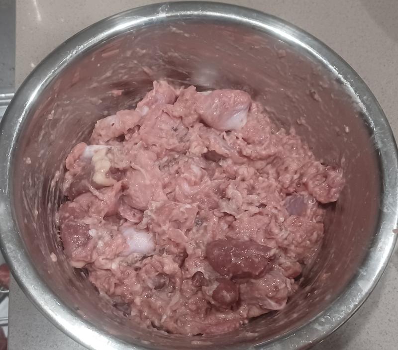 tripe mixed with rest of raw food