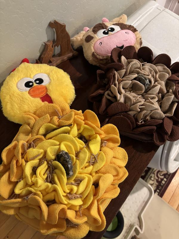 These toys are fairly large and hold a lot of treats!